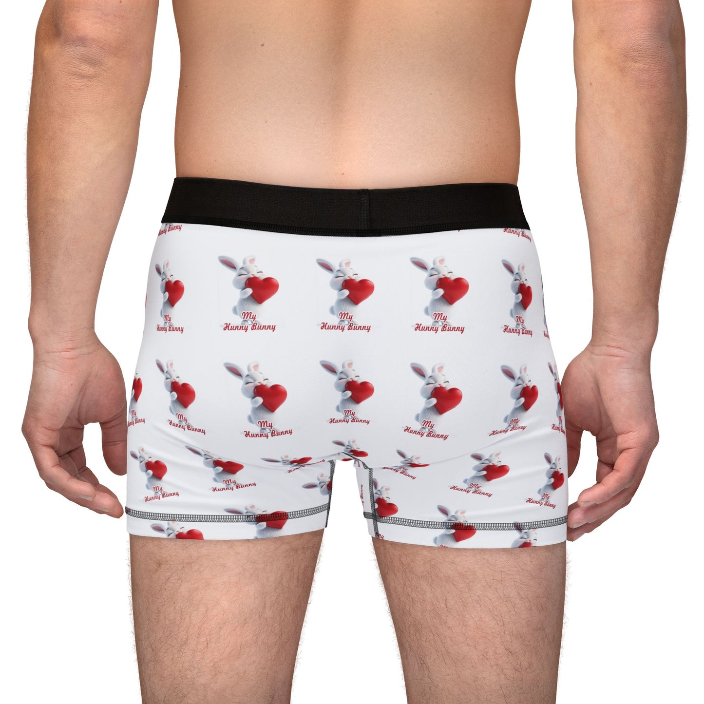 Love Bunny Men's Boxers - Fun Valentine's Day Underwear USA