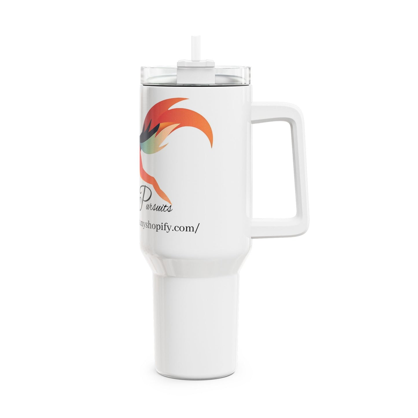 Colorful Fox 40oz Tumbler | Insulated Travel Mug with Straw | Perfect for Outdoors and Everyday Use - UK