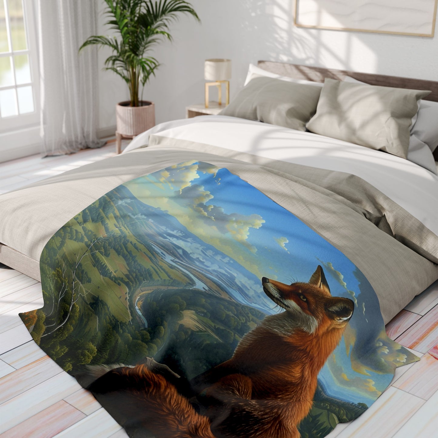 Valley View #2 Arctic Fleece Blanket - UK