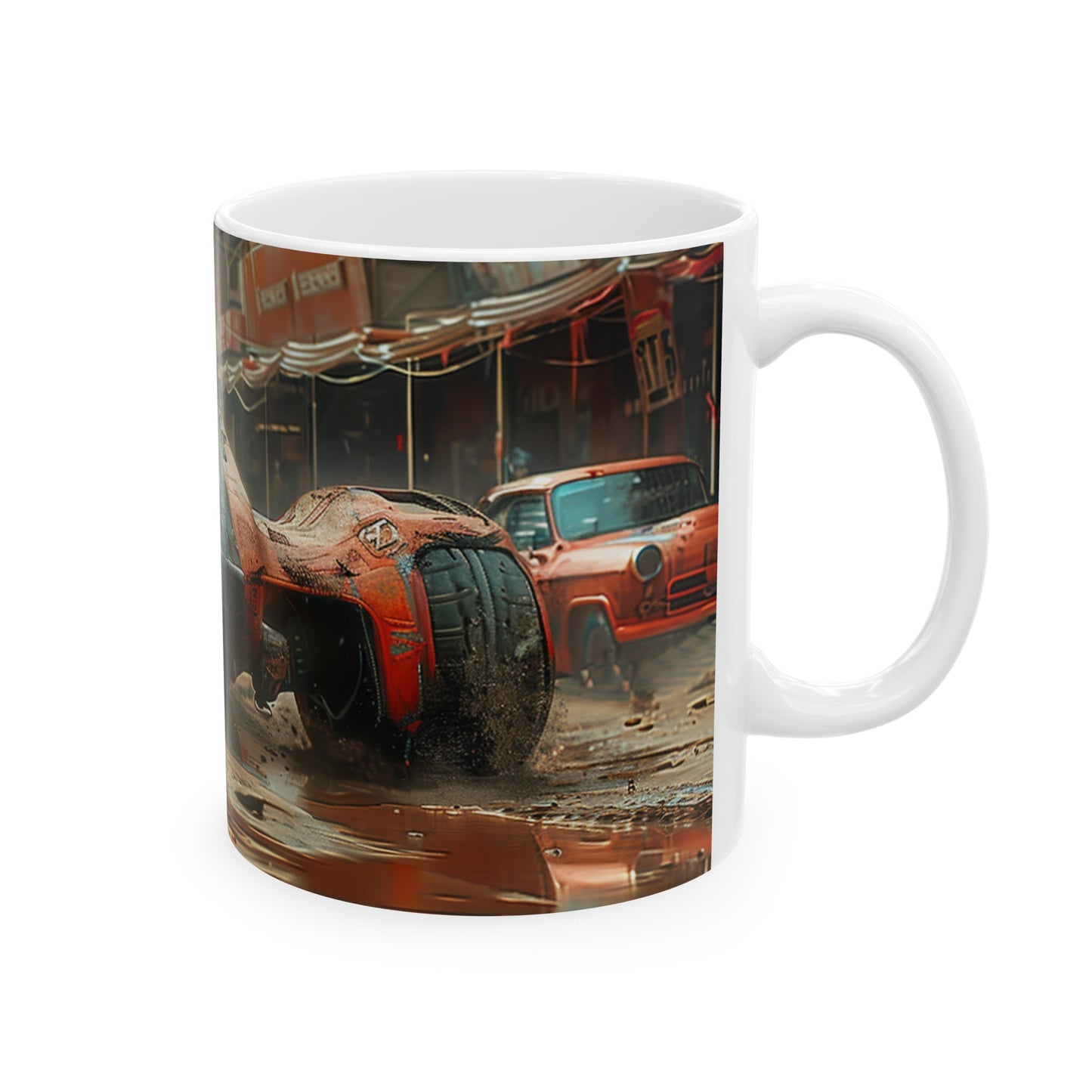 Car 4 Ceramic Mug, (11oz, 15oz) - USA