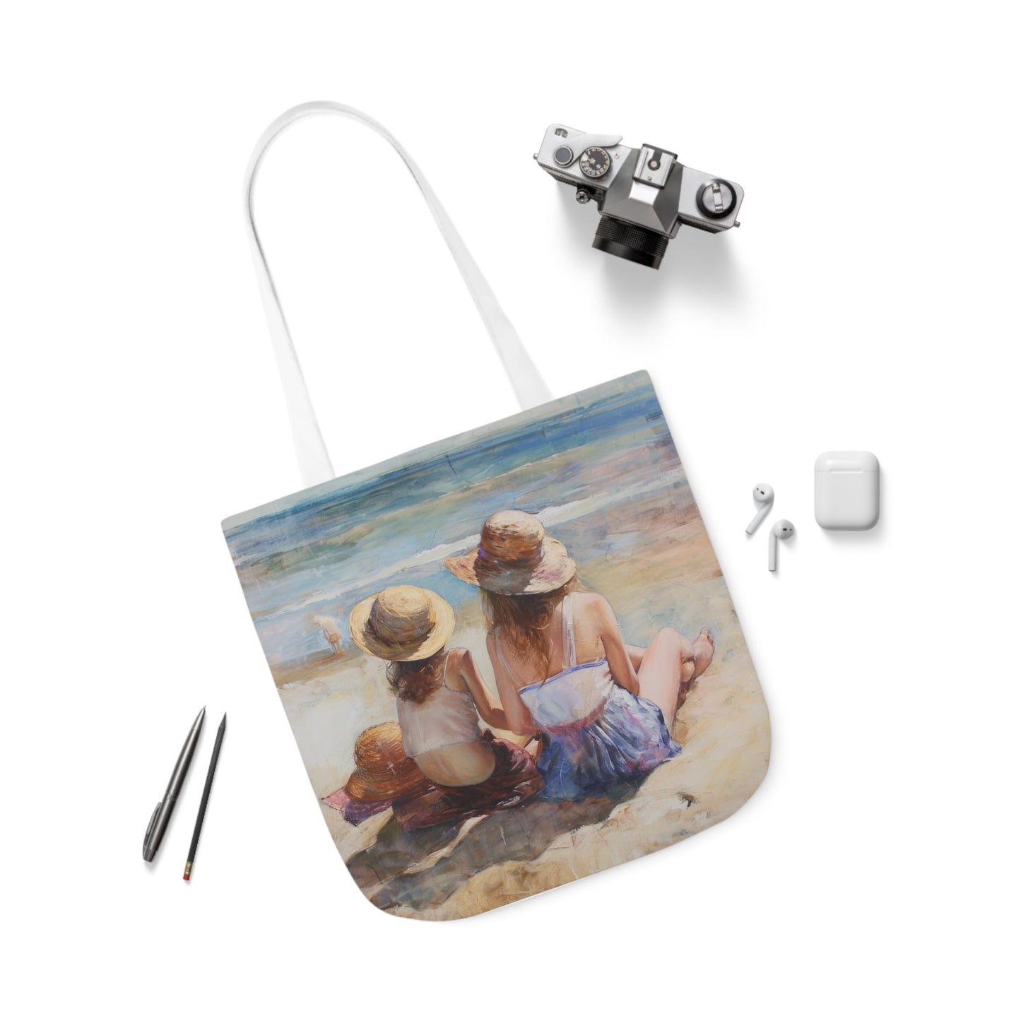 On The Beach - Polyester Canvas Tote Bag (AOP)