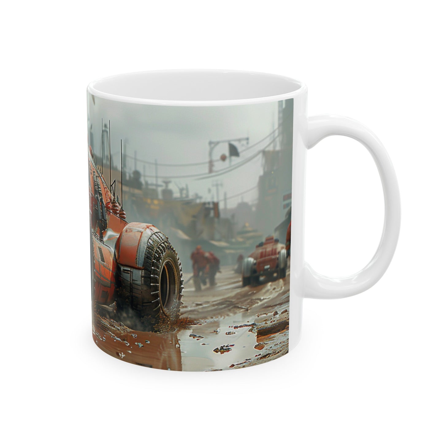 Car 2 Ceramic Mug, (11oz, 15oz) - USA