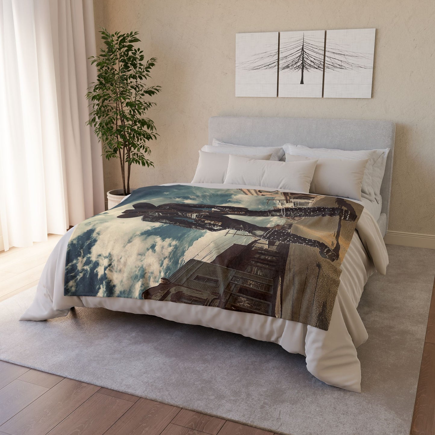 Cyber Cowboy - Soft Polyester Blanket UK