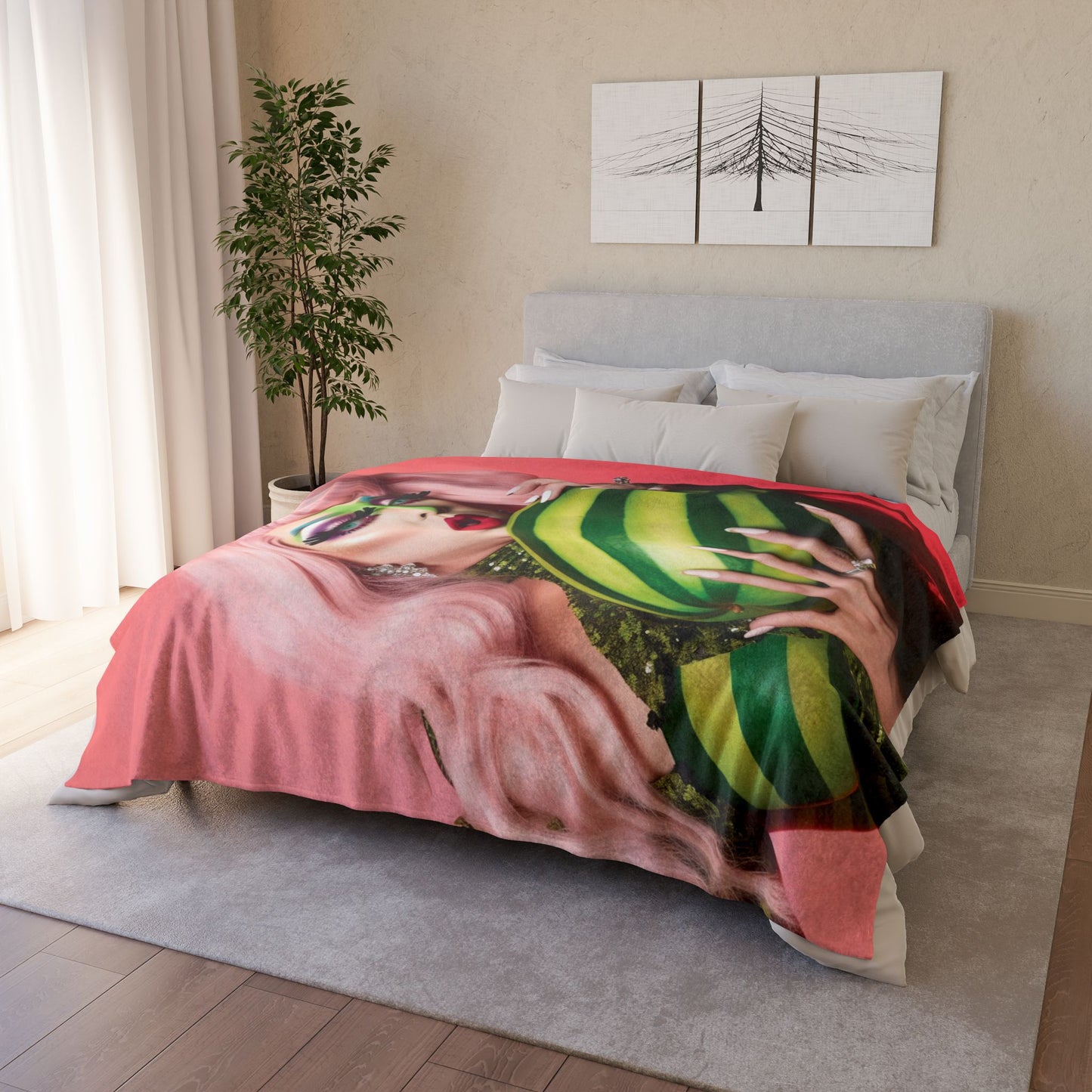 Drag Queen Melon - Soft Polyester Blanket UK