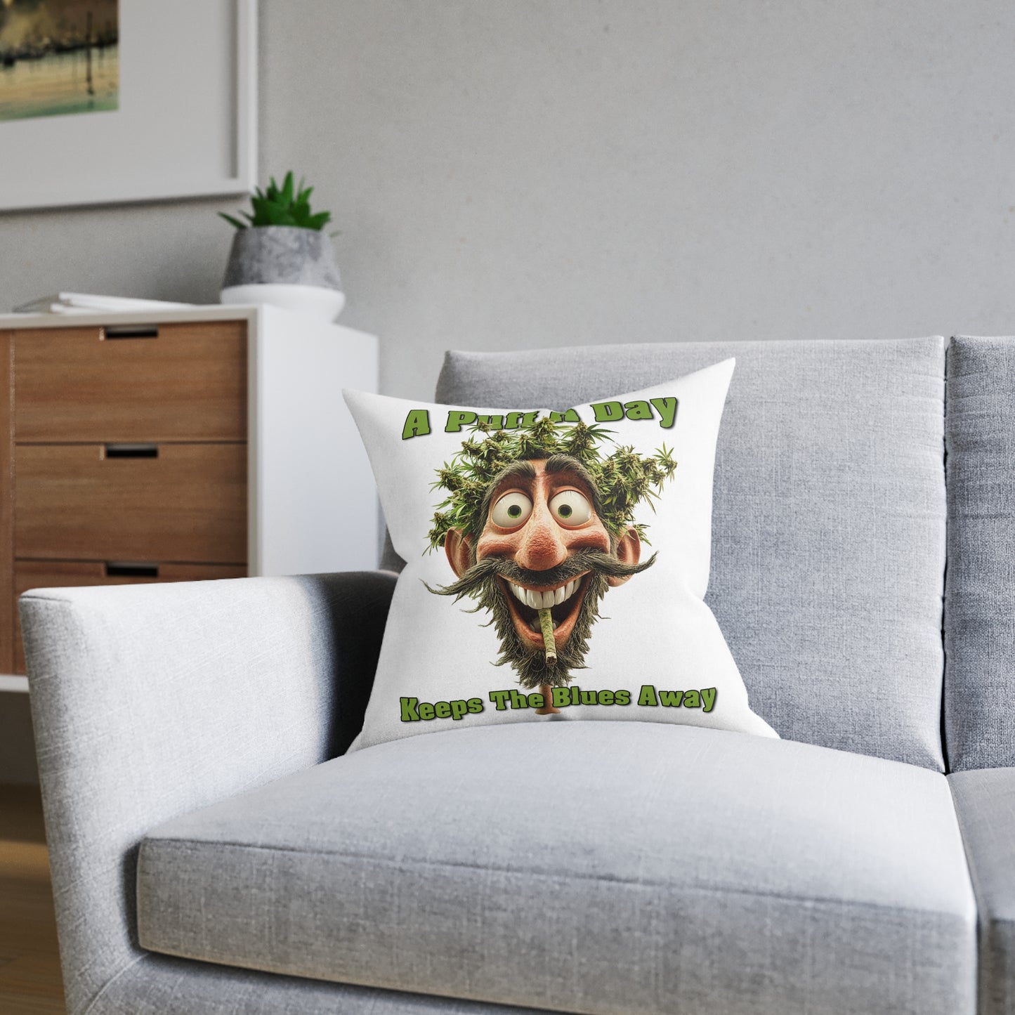 King Toker - Square Pillow - UK