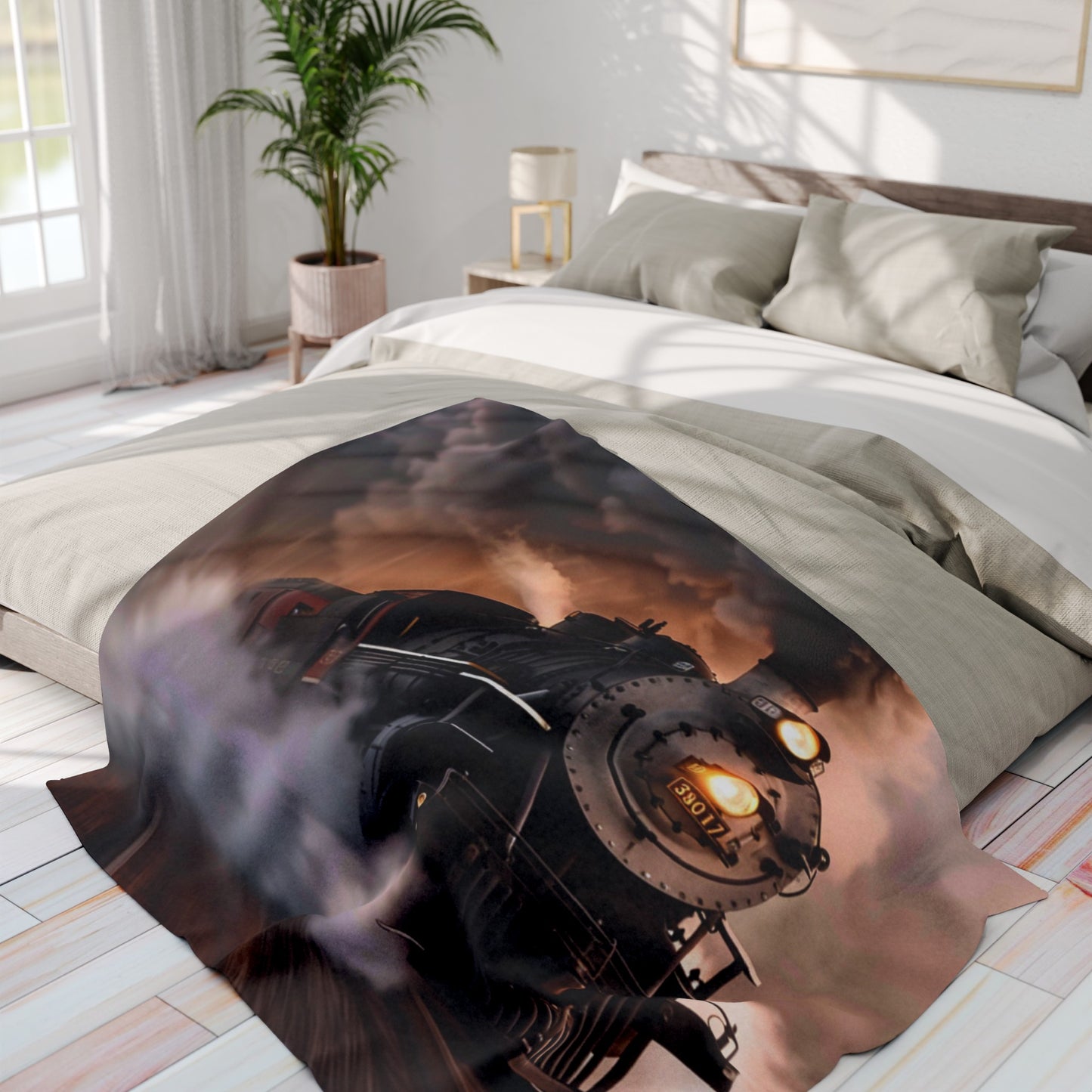 Steam Train #1 - Arctic Fleece Blanket - UK, USA