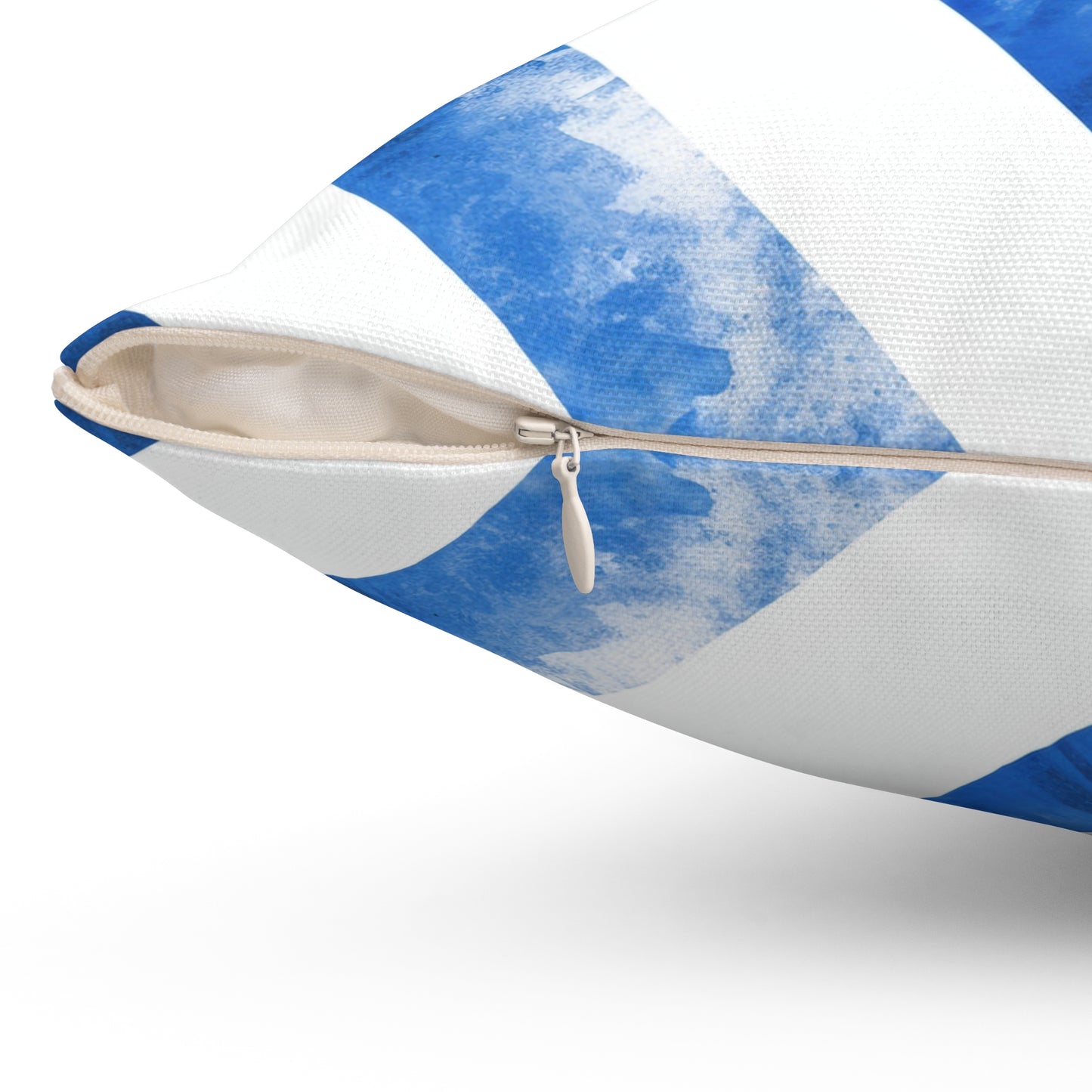 Ice Blue Popsicle - Spun Polyester Square Pillow - USA