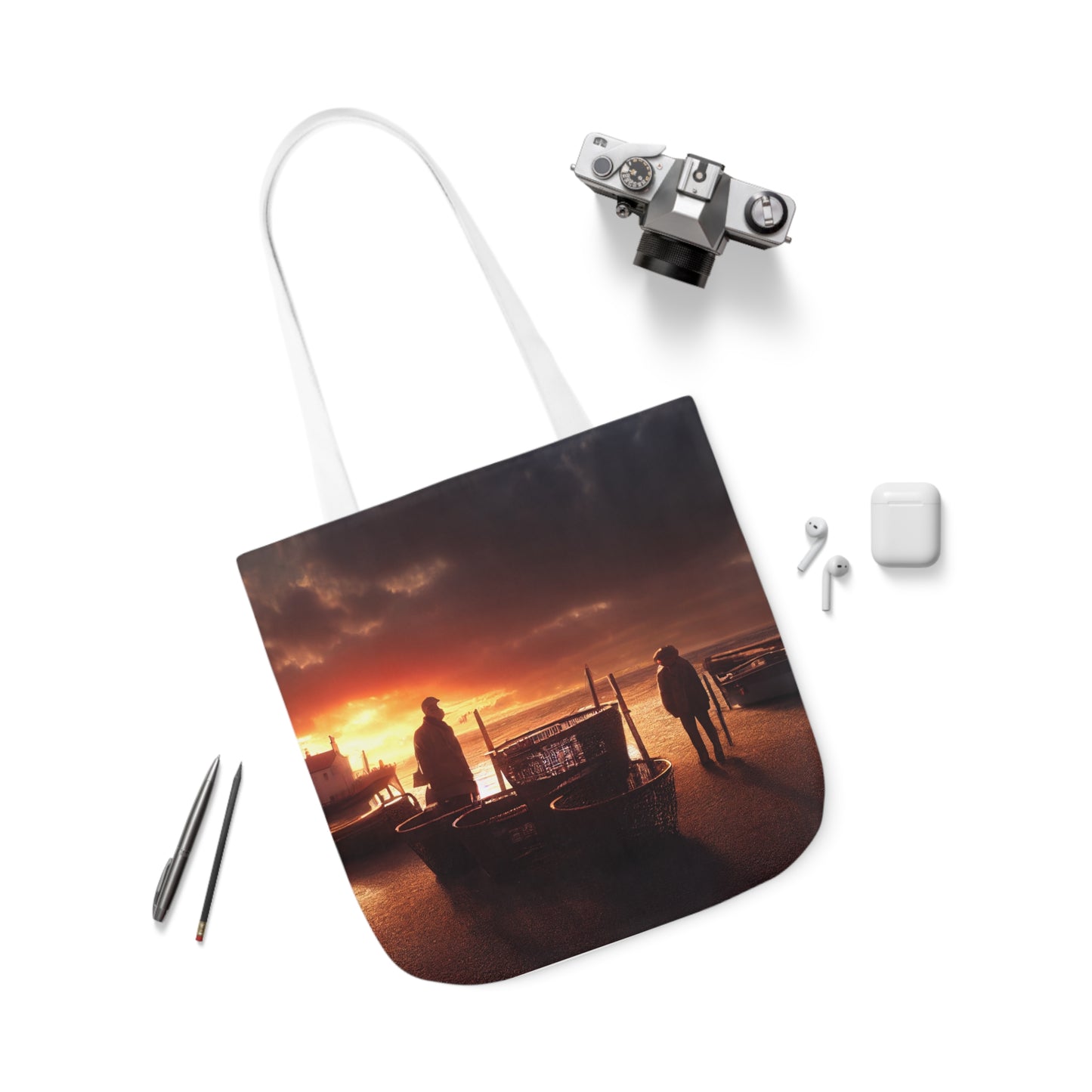 Seascape #6 - Polyester Canvas Tote Bag (AOP)