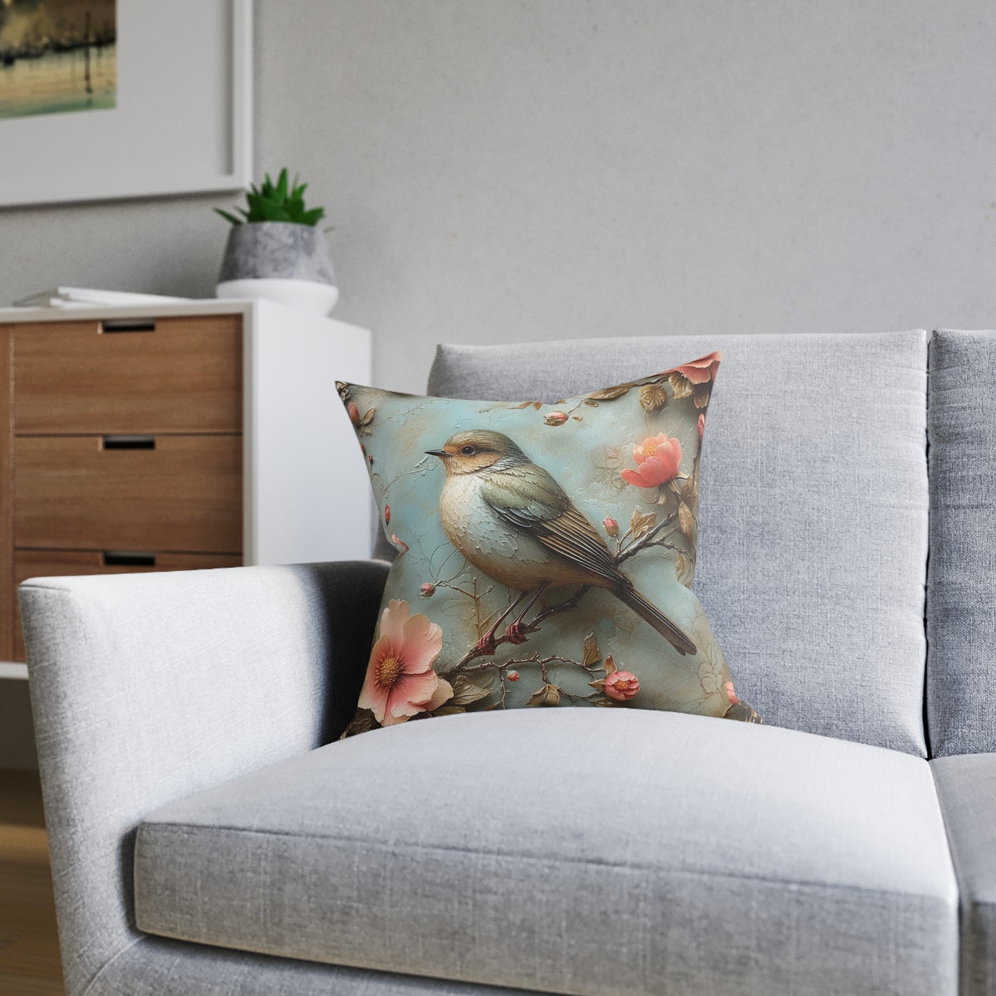 Birds 3D - Square Pillow - UK