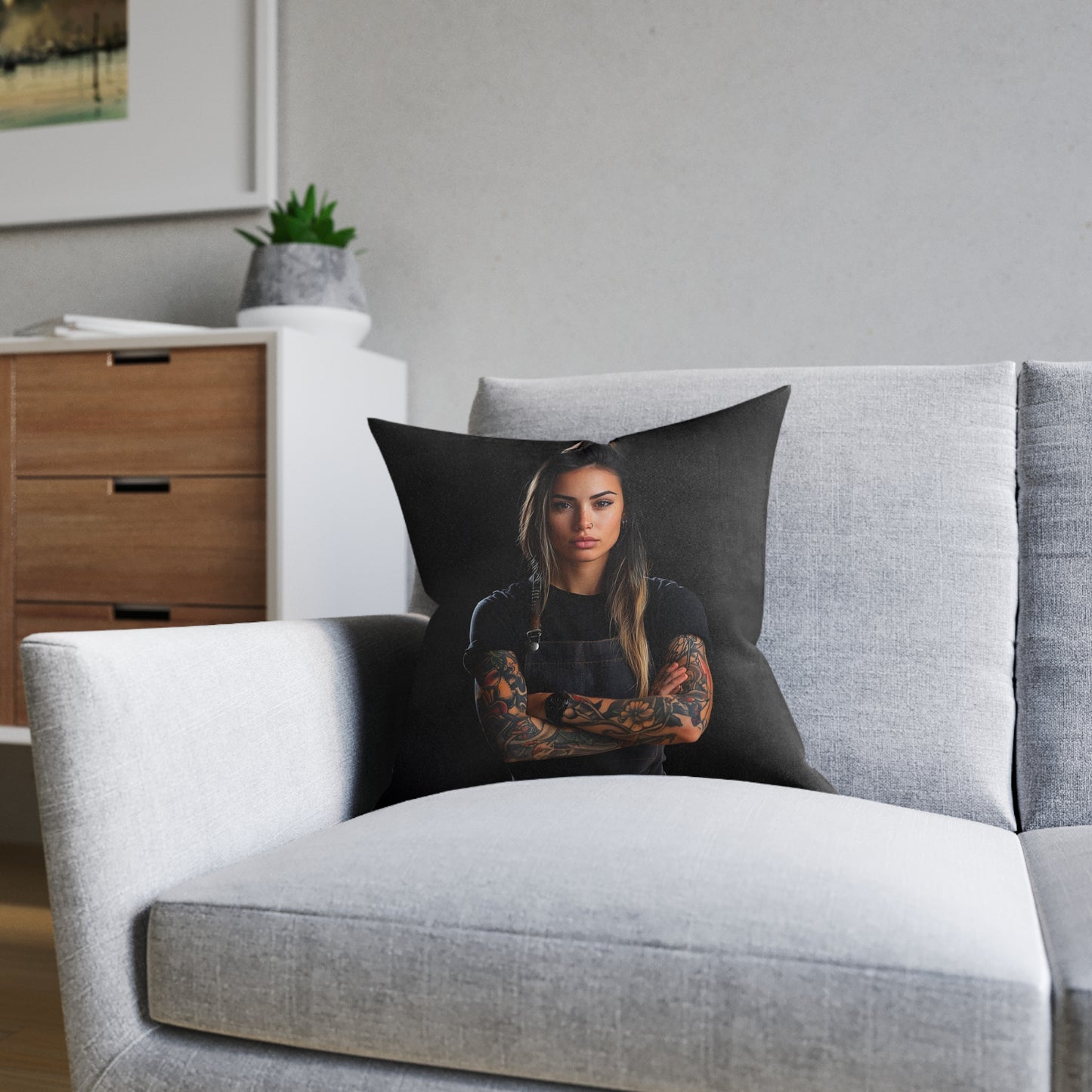 Tattoo Artist - Square Pillow - UK