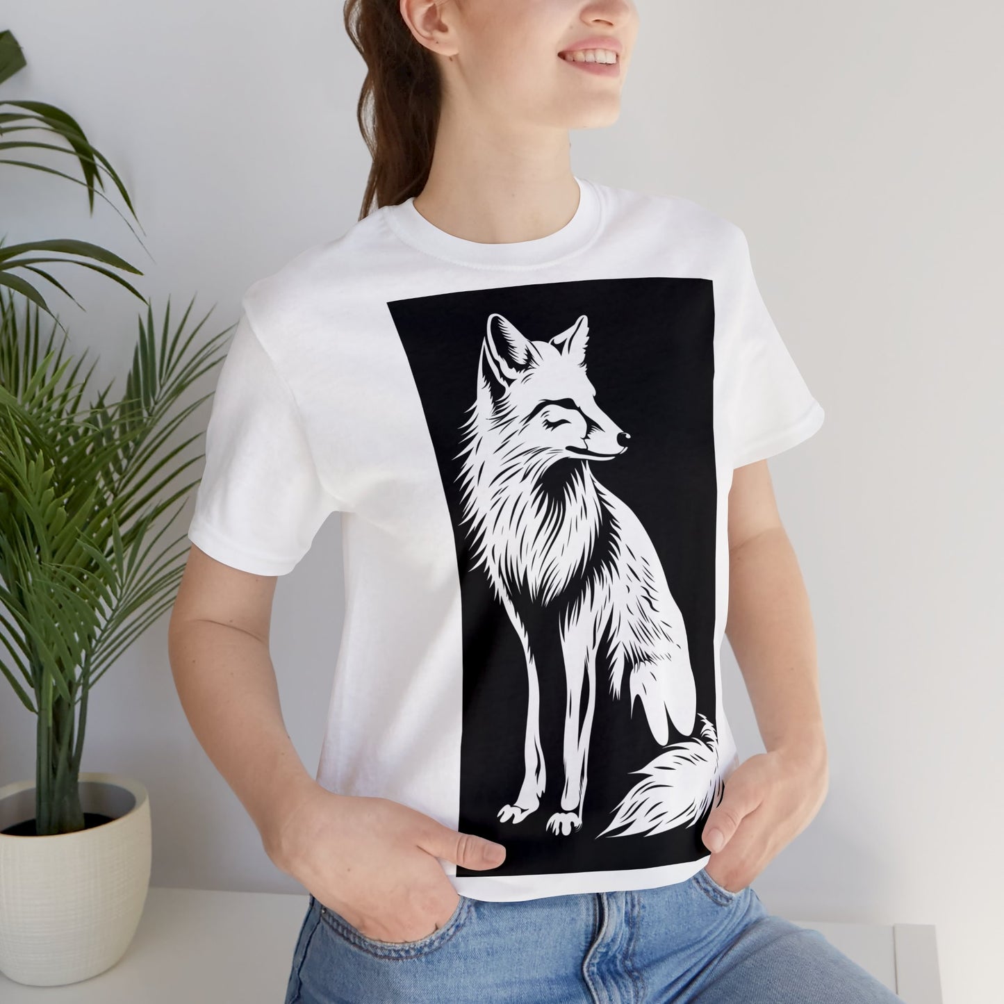 Fox Silhouette Unisex Jersey Short Sleeve Tee