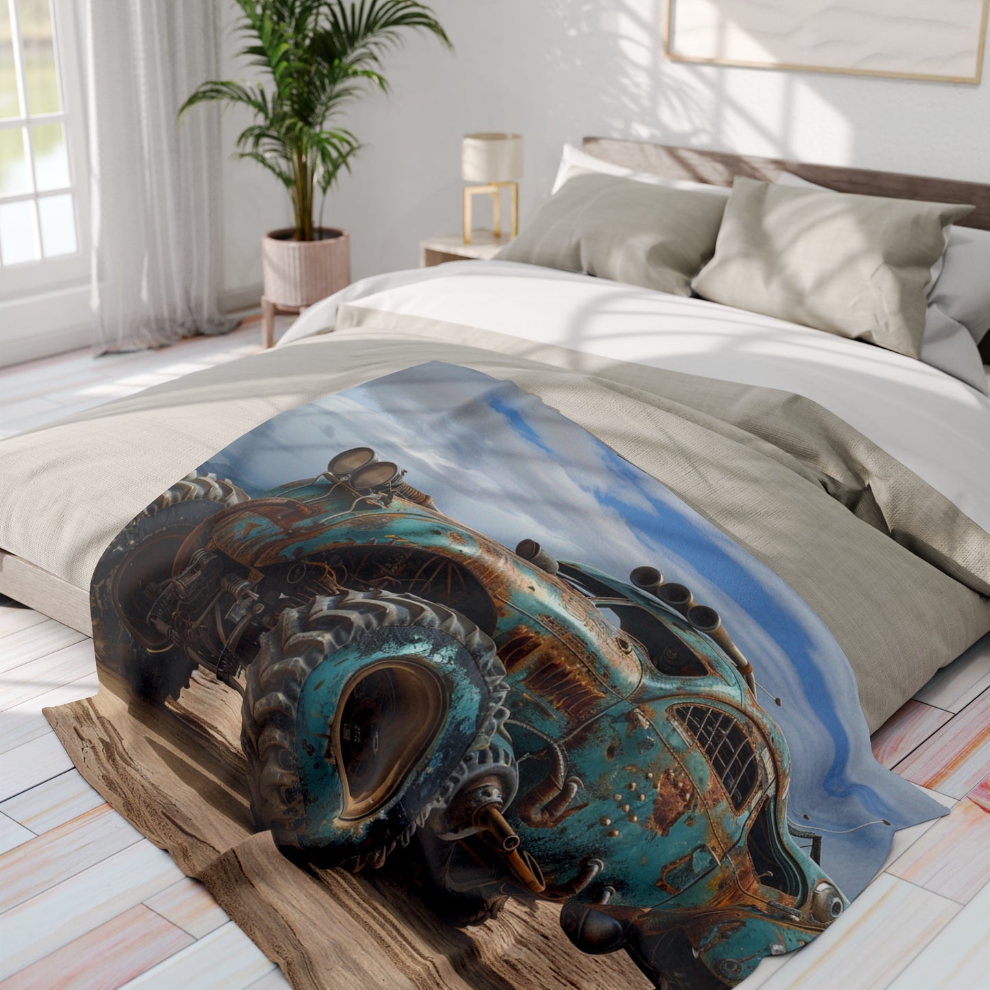 Car 4 Arctic Fleece Blanket - USA