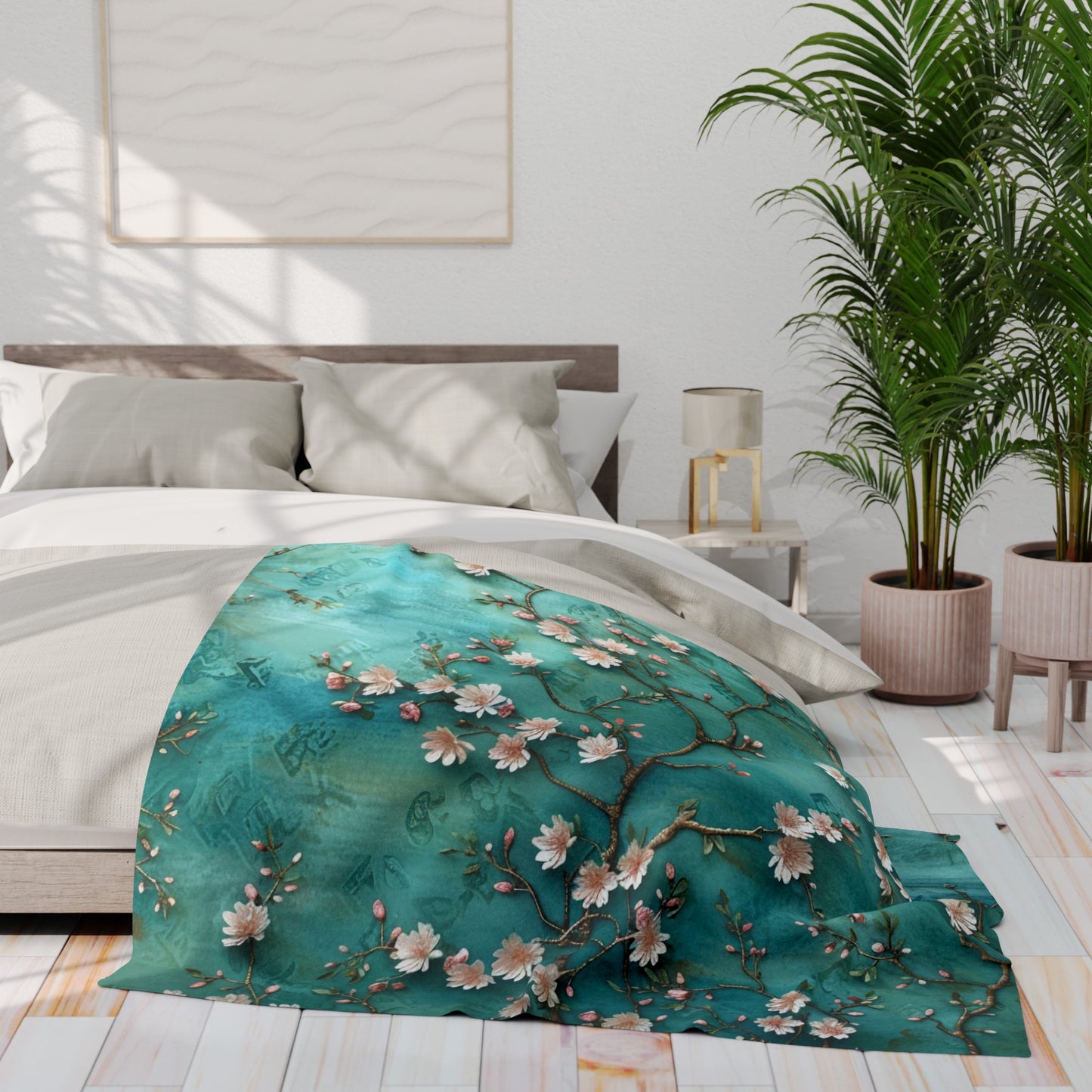 Floral Arctic Fleece Blanket - UK, EU