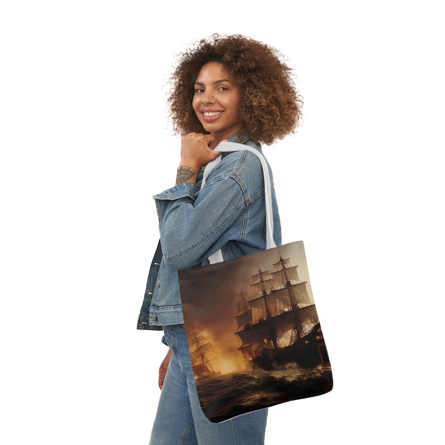 Seascape #7 - Polyester Canvas Tote Bag (AOP)
