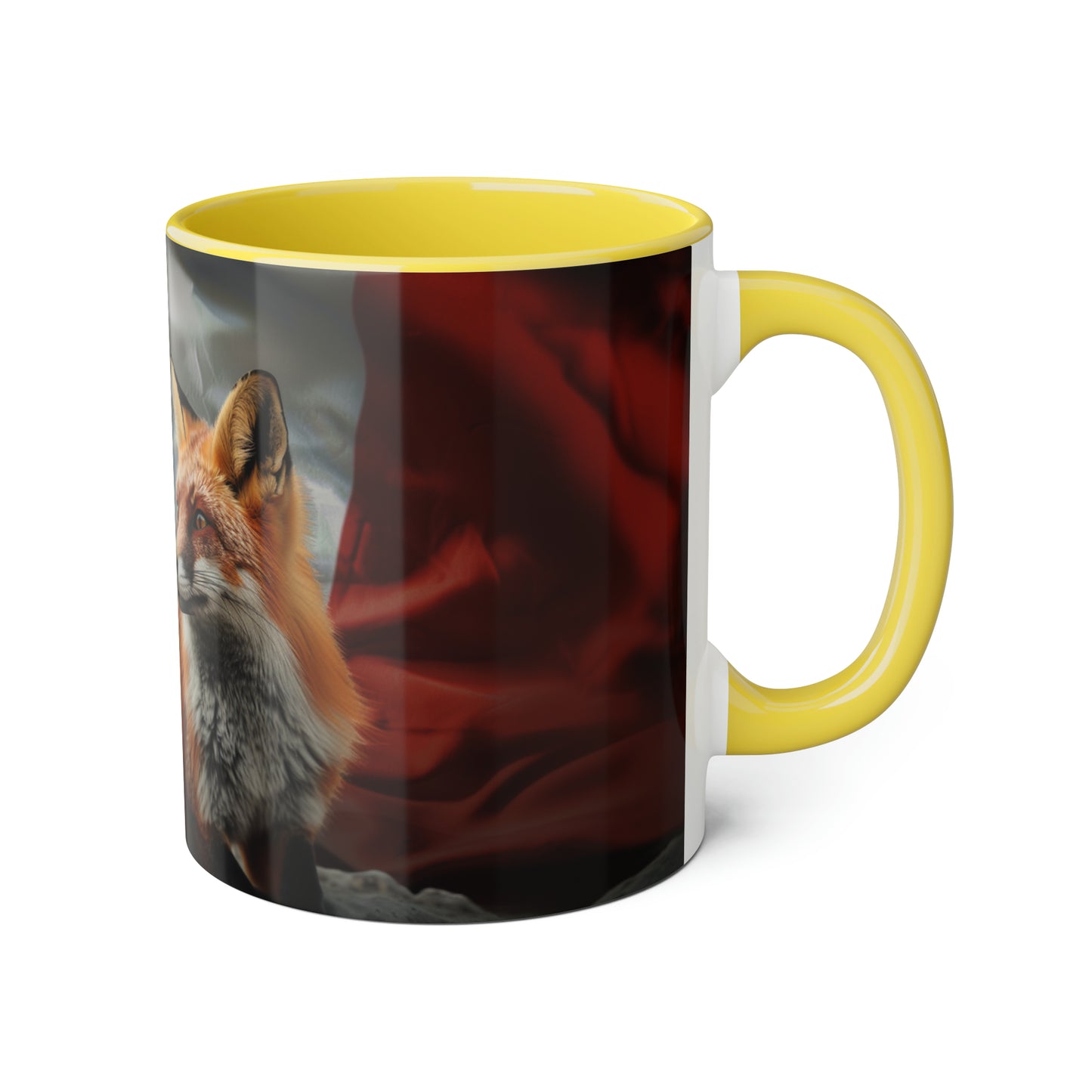 Fox and Flag Accent Mug, 11oz - Canada Only