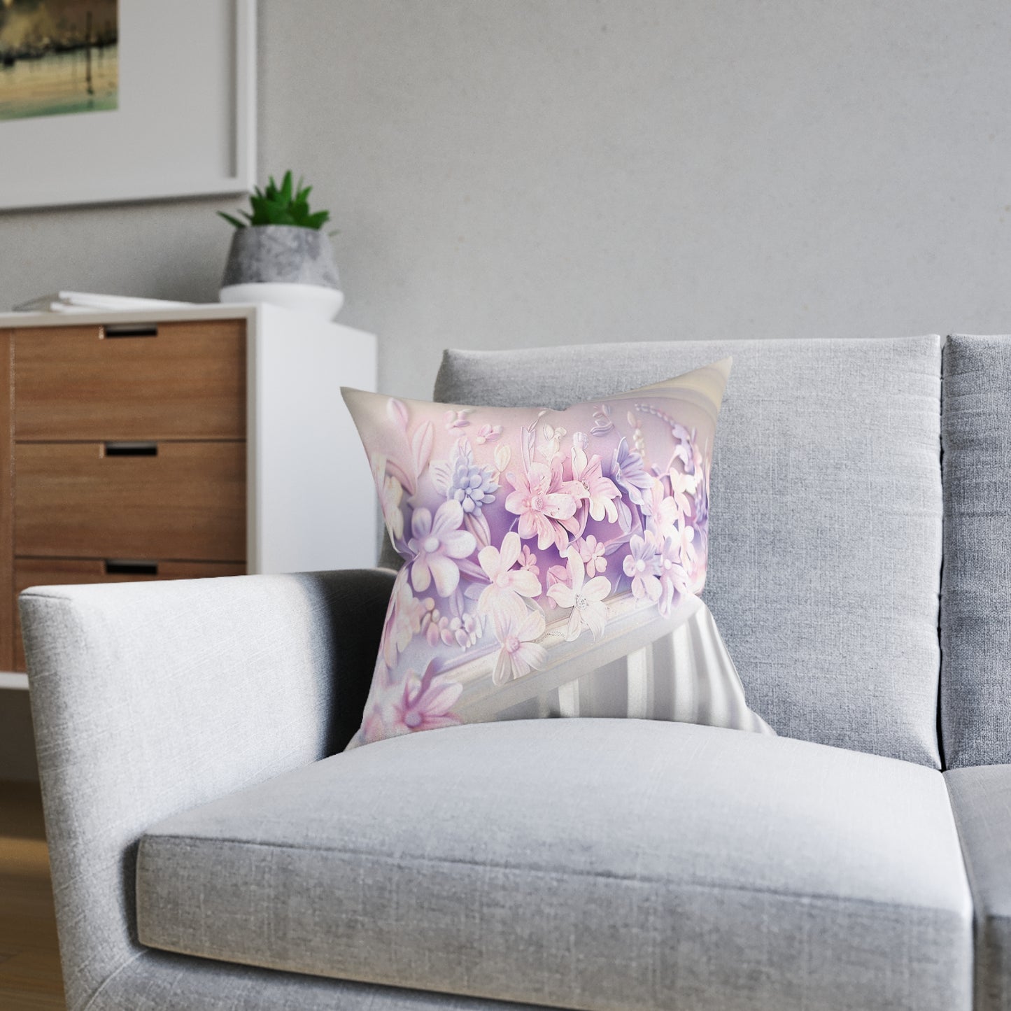Luscious Lilac - Square Pillow - UK