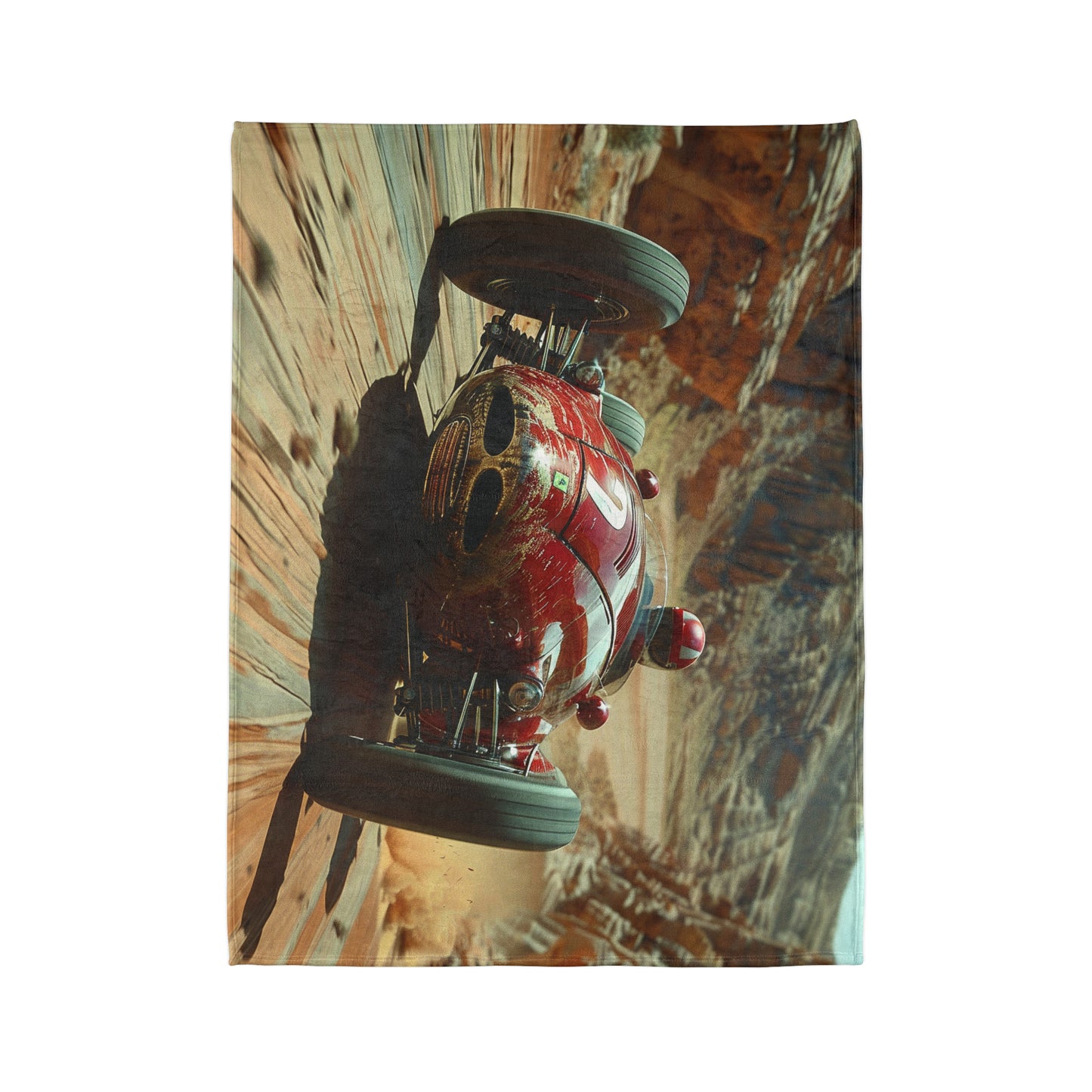 Desert Motorsport #1 - Soft Polyester Blanket