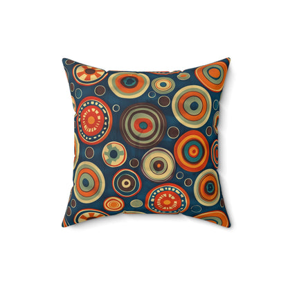 1960's America #4 Spun Polyester Square Pillow - USA