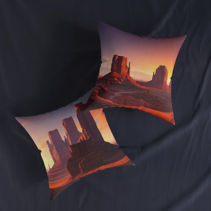 Monument Valley - Square Pillow - UK