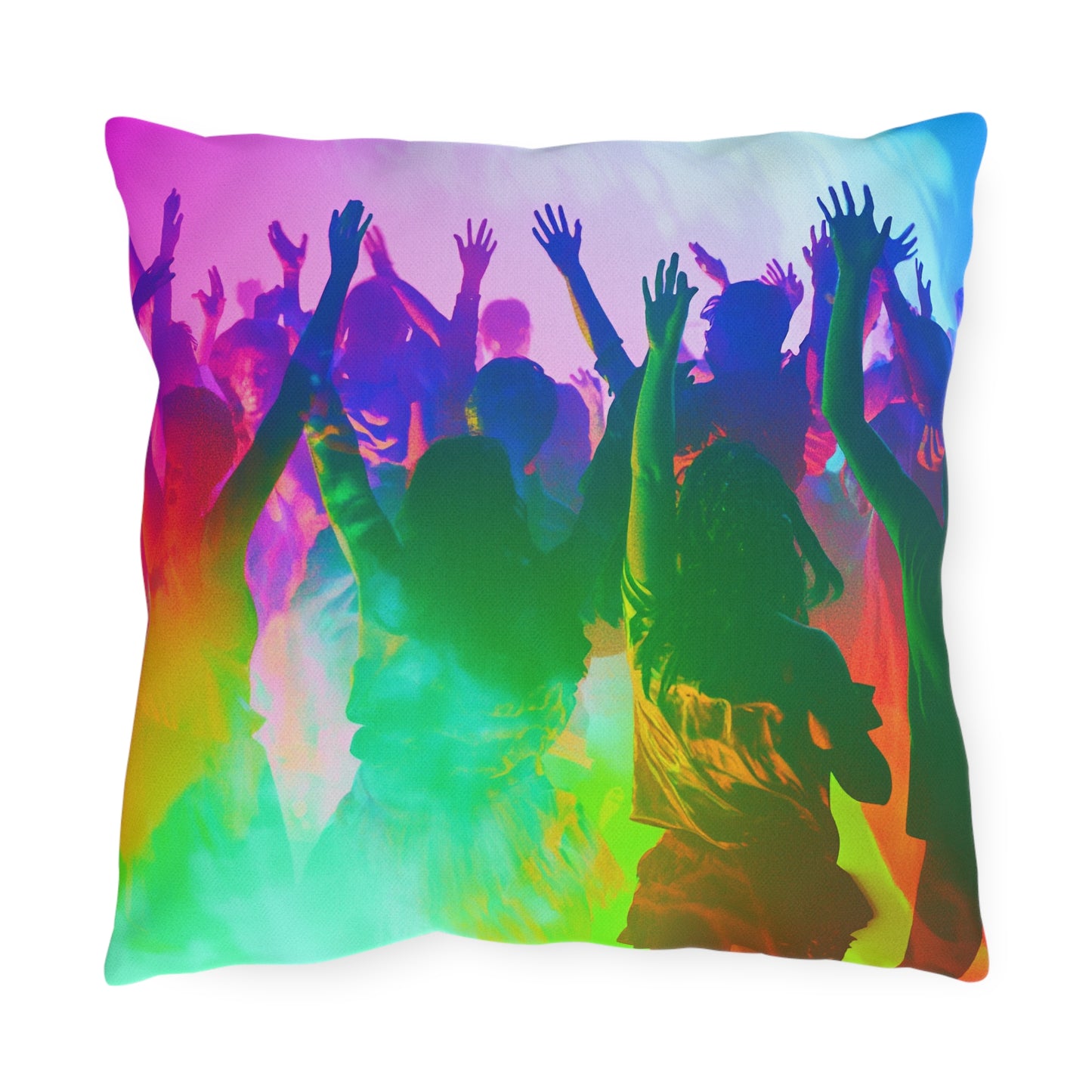 Rainbow Party Cushion - Outdoor Pillows - USA