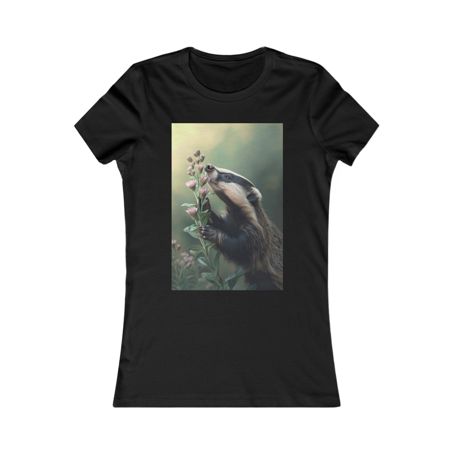 Flower_Badger #2 - Women's Favorite Tee