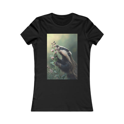 Flower_Badger #2 - Women's Favorite Tee