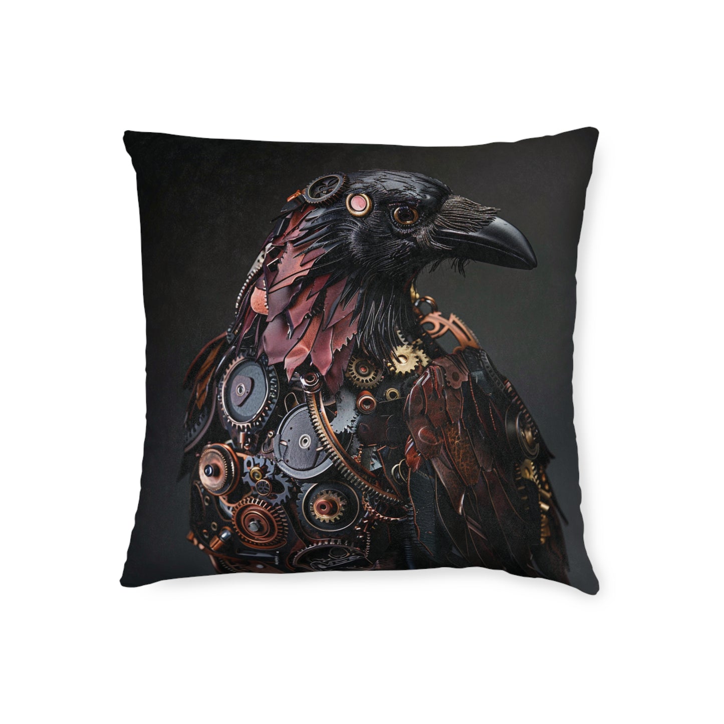 Steampunk Birds - Square Pillow - UK