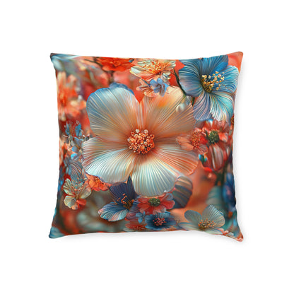 **3D Pretty Flowers - Square Pillow - UK