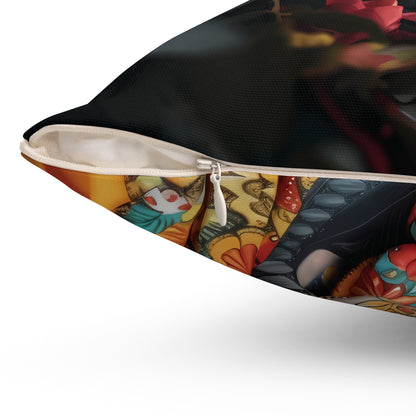 Day of The Dead - Spun Polyester Square Pillow - USA