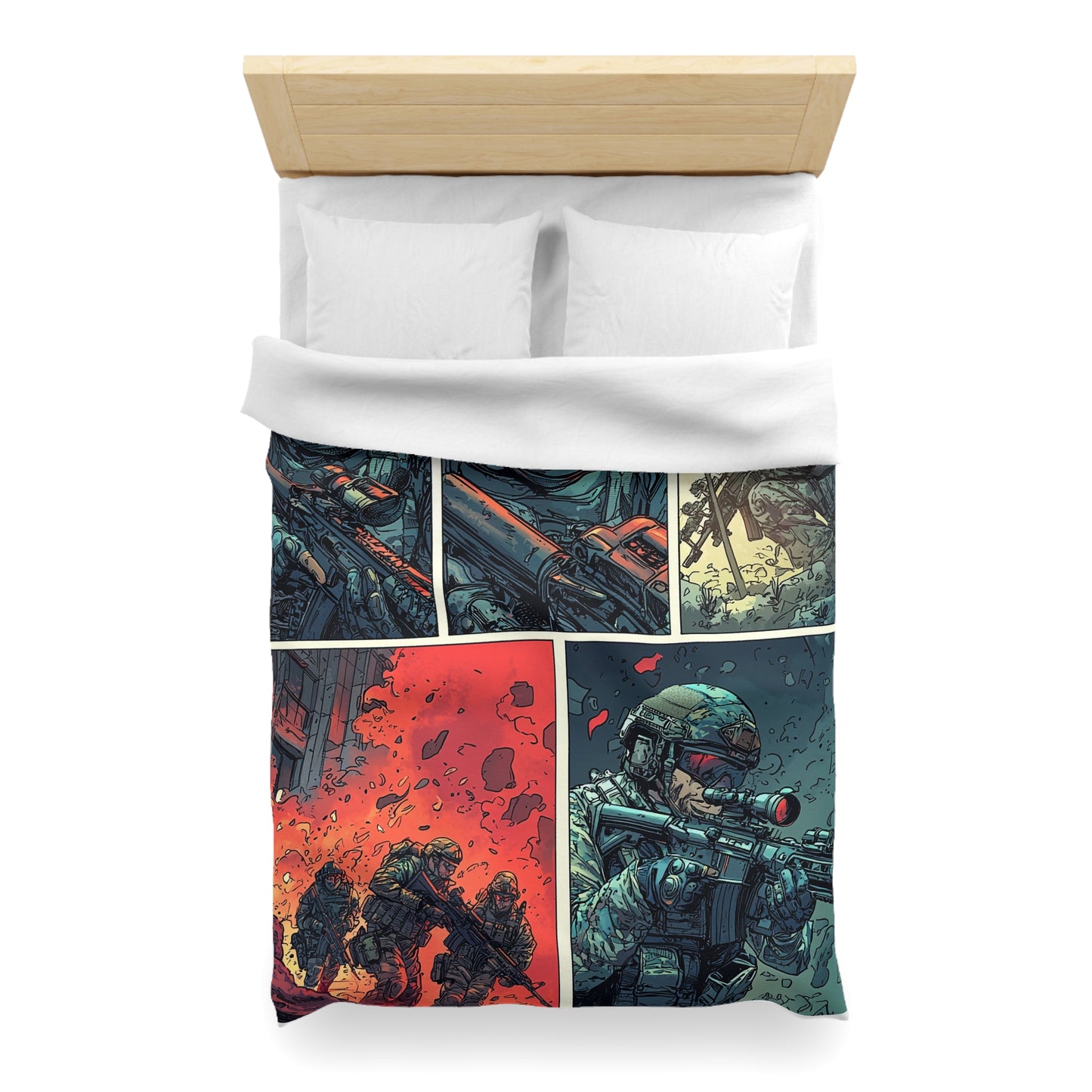 Navy SEALS Comic Book Cover - Microfiber Duvet Cover USA and UK