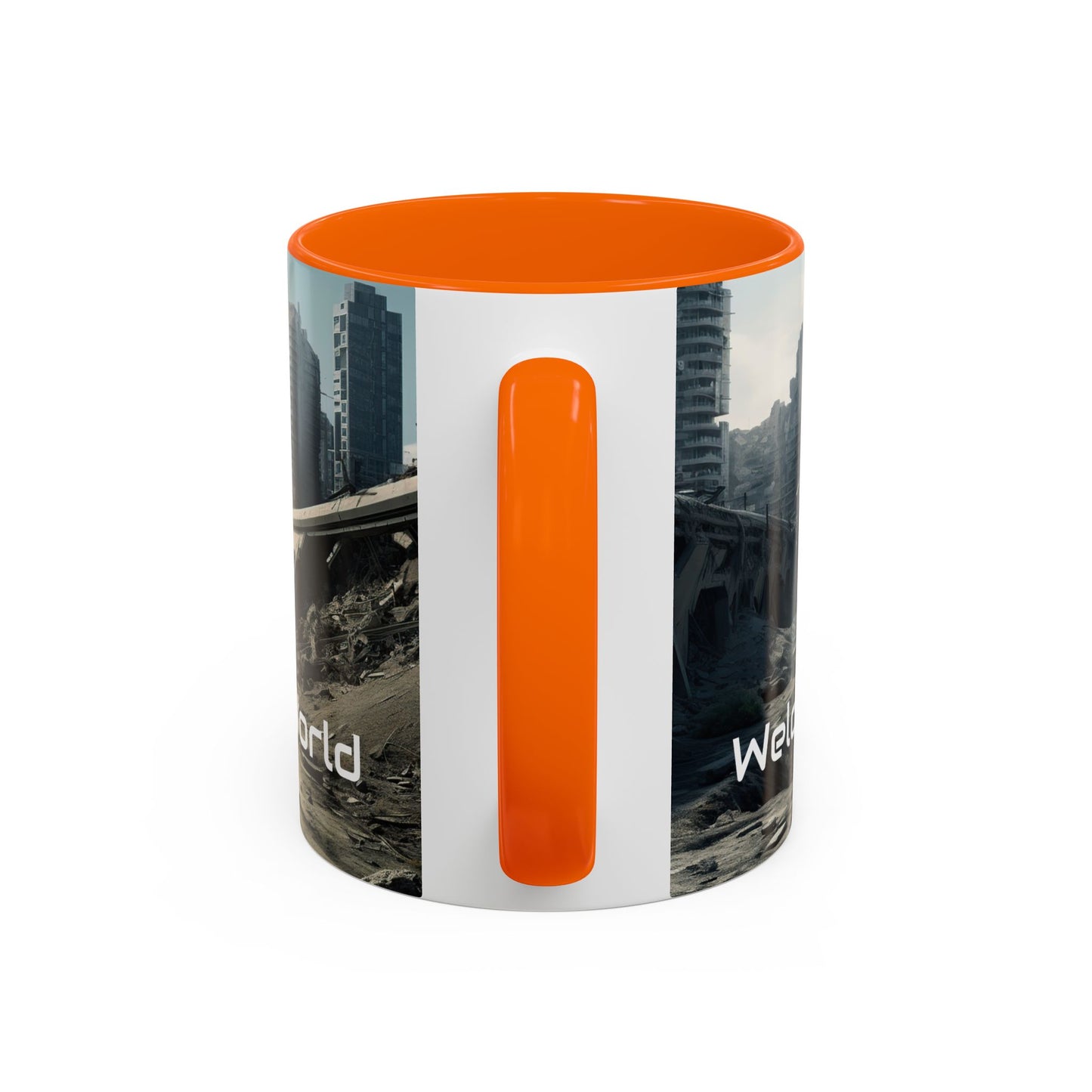 Futuristic Landscape Accent Coffee Mug - Perfect for Sci-Fi Lovers - UK