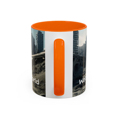 Futuristic Landscape Accent Coffee Mug - Perfect for Sci-Fi Lovers - UK