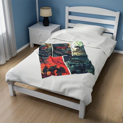 Special Forces Comic Cover 5 - Velveteen Plush Blanket USA