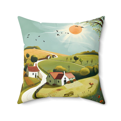 Countryside #1 - Polyester Pillow - USA