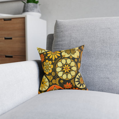 1960's Retro 3 - Square Pillow - UK