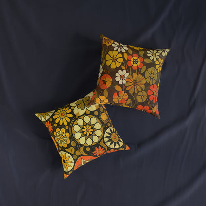 1960's Retro 3 - Square Pillow - UK