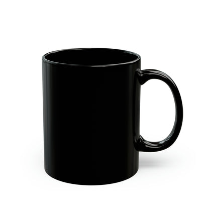 Floral Fox #4 - 11oz Black Mug