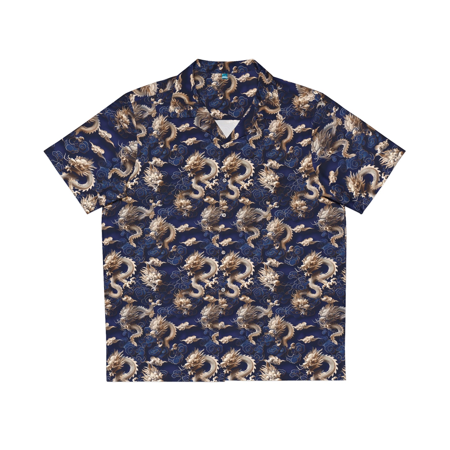 Men's Blue Hawaiian Shirt - China Only