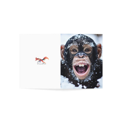 Happy Monkey Greeting Cards - Set of 1, 10, 30, or 50pcs for All Occasions - USA