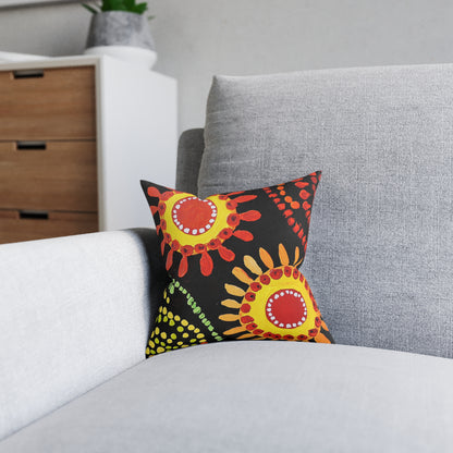 Traditional Aboriginal 1 - Square Pillow - UK