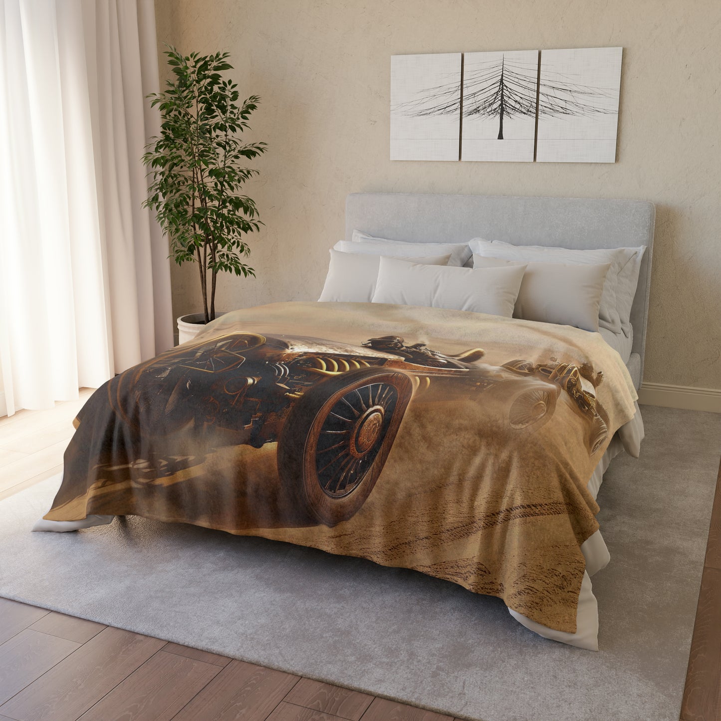 Steampunk Racer #2 - Soft Polyester Blanket