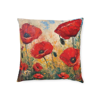 Poppies - Square Pillow - UK