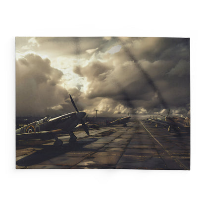 WW2 Airfield #1 Arctic Fleece Blanket - UK