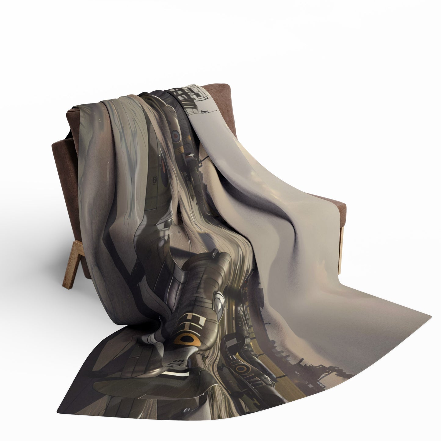 WW2 Airfield #2 Arctic Fleece Blanket - UK