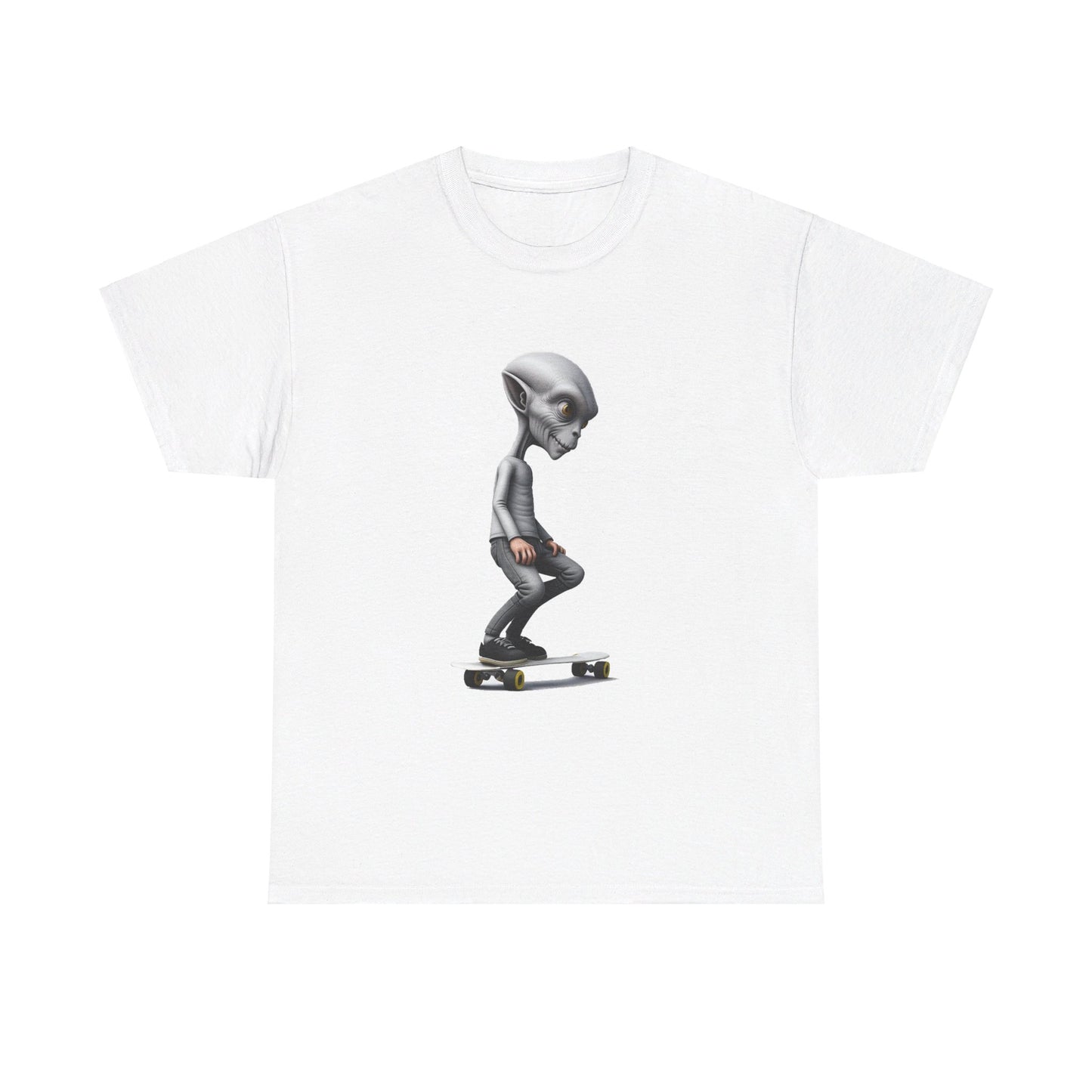 Alien Skater - Unisex Heavy Cotton Tee - USA