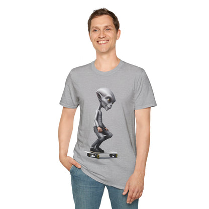 Alien Skater - Unisex Softstyle T-Shirt - UK