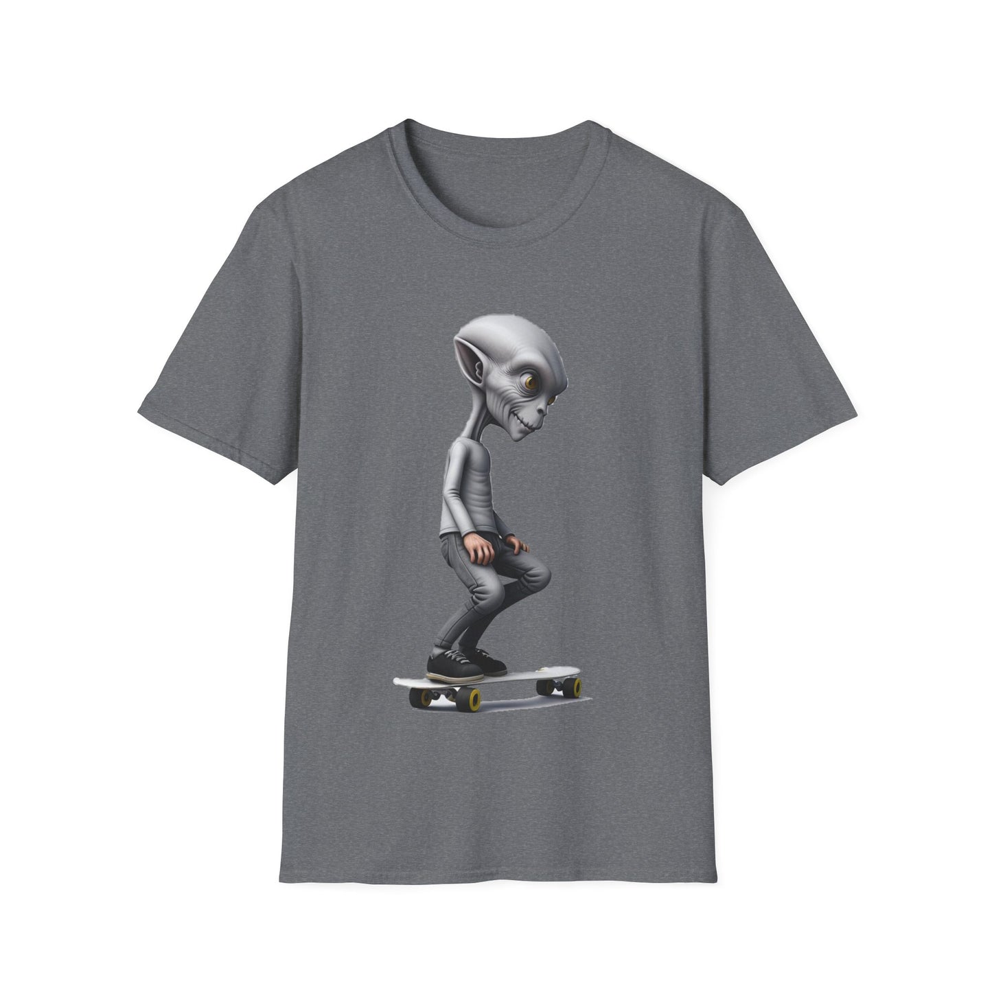 Alien Skater - Unisex Softstyle T-Shirt - UK