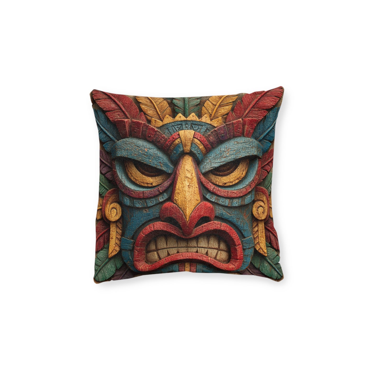 Tiki 1 - Square Cushion - UK