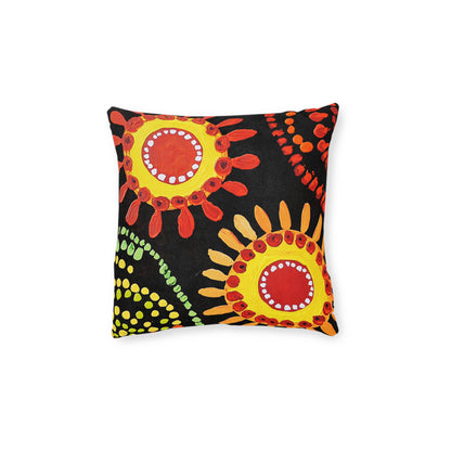 Traditional Aboriginal 1 - Square Pillow - UK