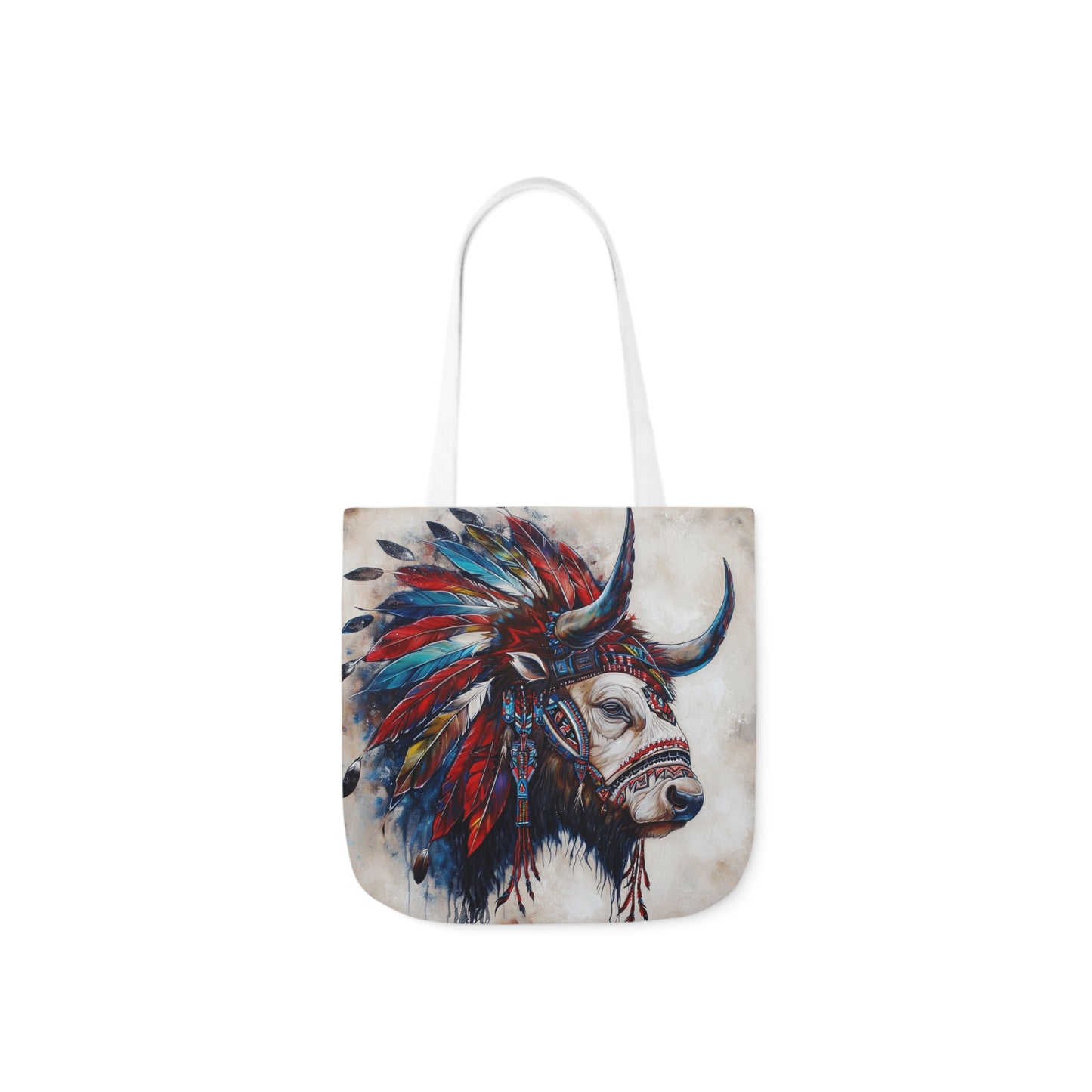 Native American Art #3 - Polyester Canvas Tote Bag (AOP)